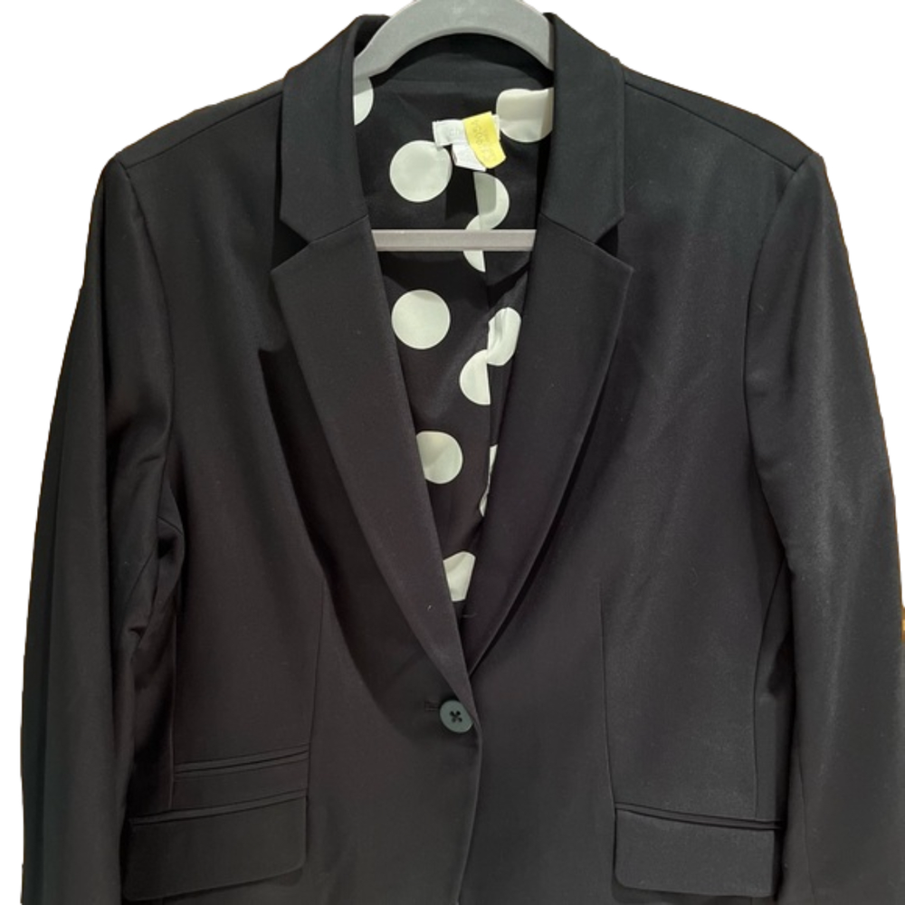 28. WOMENS CHICO’S 2/L DETAIL JACKET - Picture 1 of 7